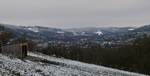 Leicht verschneite Winterlandschaft in der Umgebung von Wiltz.