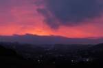 Schnell wechselnder Abendhimmel über Wiltz.