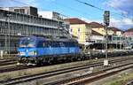 383 012 fuhr mit einen containerzug durch regensburg,17.04.23