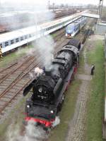 Erzgebirgsrundfahrt mit 01 509 und 23 1097 am 05.04.14 �ber Cheb.