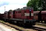 742 443 - 5 und Schwesterlok in Turnov.