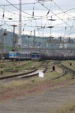 Blick auf das Gleisvorfeld von Usti nad Labem zapad 13.05.2014 09:49 Uhr  