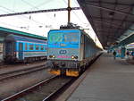 362 002-2 hier im Endbahnhof Cheb am 25. Februar 2018. 