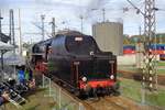 Tender vorn treft 475 179 ins bw von Ceske Budejovice ein am 22 September 2018.