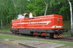 T444 162 steht am 13 Mai 2012 ins Eisenbahnmuseum von Luzna u Rakovnika. Diese Reihe Dieselloks war bei der CD als 726 eingereiht.