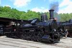 HELIKON 414 096 steht am 11 Juni 2022 ins Eisenbahnmuseum von Luzna u Rakovnika.