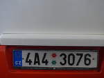 (198'851) - Autonummer aus Tschechien - 4A4 3076 - am 20. Oktober 2018