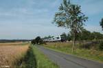 761 004 und 383 405-8 mit einem Elbtal Umleiter von Cheb nach Hof bei Marktleuthen.