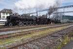 Am 17 Mai 2026 gab es ein Extrazug der Extraklasse mit zwei ehemahlige SNCF Dampfrosser und ein neun Wagen starker Extrazug.