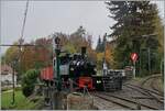 La DER 2021 du Blonay-Chamby - Auf der Fahrt von Blonay nach Chamby bei Durchfahrt in Chaulin konnte die G 2x 2/2 105 fotografiert werden.