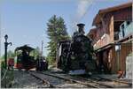  Festival Suisse de la Vapeur 2022 / Schweizer Dampffestival 2022  der Blonay-Chamby Bahn: Kurz darauf erreicht die HGe 3/4 N° 3 ist mit ihrem Zug von Blonay den Museumsbahnhof Chaulin.