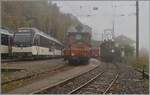 La DER de la Saison / Das Saison Ende der Blonay Chamby Bahn 2025 - Seit einigen Jahren zeigt die Blonay Chamby Bahn zum Saison Ende mit einem verdichteten Fahrplan noch einmal ihre herrlichen Fahrzeuge im Einsatz: Vie Verkehr in Chamby auf Gleis 3 w ...