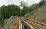 Von der Plattform des Schluss Wagens entstanden diese beiden Bilder von der Baustelle bei der Sanierung des Baye de Clarens Viadukt.

9. Juni 2024