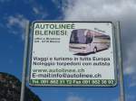 (154'813) - Werbung f�r die Autolinee Blenesi am 1.
