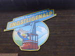 (173'415) - Plakat Globi Luftseilbahn Engstligenalp am 31.