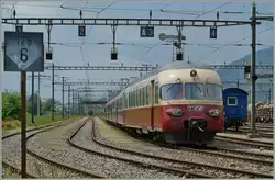 Der RAe TEE im Rangierbahnhof von Biel.
