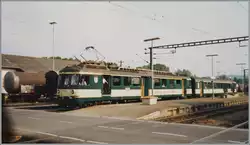 Ein MThB ABDe 4/4 mit Bt erreicht Konstanz.