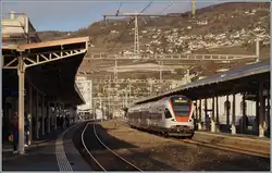 Die SBB hat die historischen Bahnsteigdächer von Vevey, die um das Jahr 1900 errichtet wurden, vorbildlich restauriert.