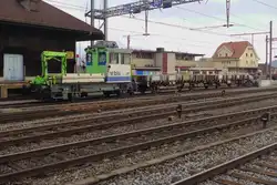 BLS 235 081 steht am 1 Jänner 2019 abgestellt in Spiez.