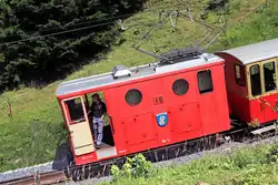 Im Anschluss an das schöne alte Bild von Brian von der Lok 56 der Wengernalpbahn auf der Kleinen Scheidegg hier nun dieselbe Lok - jetzt als Schynige Platte Bahn Nr.