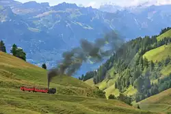 Bergfahrt - Im Anschluss an das schöne Bild der Brienz Rothorn Bahn Lokomotive Nr.