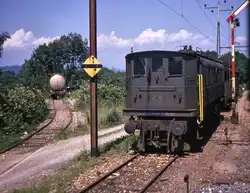 Be4/6 12331 wartet auf Abbruch in Kaiseraugst, 26.Juni 1970 