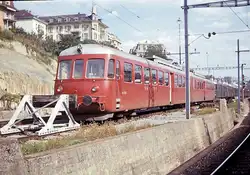 Die Doppeltriebwagen RAe4/8 1022 und 1023 wurden 1953 beschafft und unterschiedensich mechanisch und elektrisch deutlich vom Churchill-Pfeil 1021.