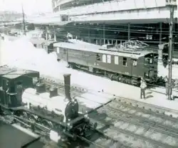 Ausfahrt aus dem alten Bahnhof Bern.