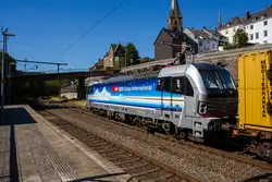 Die an die SBB Cargo International AG vermietete Siemens Vectron MS - 193 110 