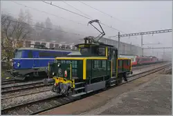 Wenn eine ex SNCF Lok eine ex ÖBB Lok trifft, ist dies ein Bild wert, selbst bei diesem Nebelwetter.