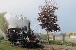 Museumbuurtsporweg MBS 7853 lauft am 23 Oktober 2016 um in Haaksbergen.
