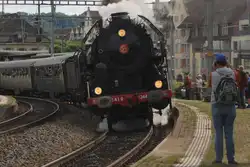 Am Kopf! Am 17 Mai 2026 verlasst der Extrazug mit 141R-124 Brugg AG.
